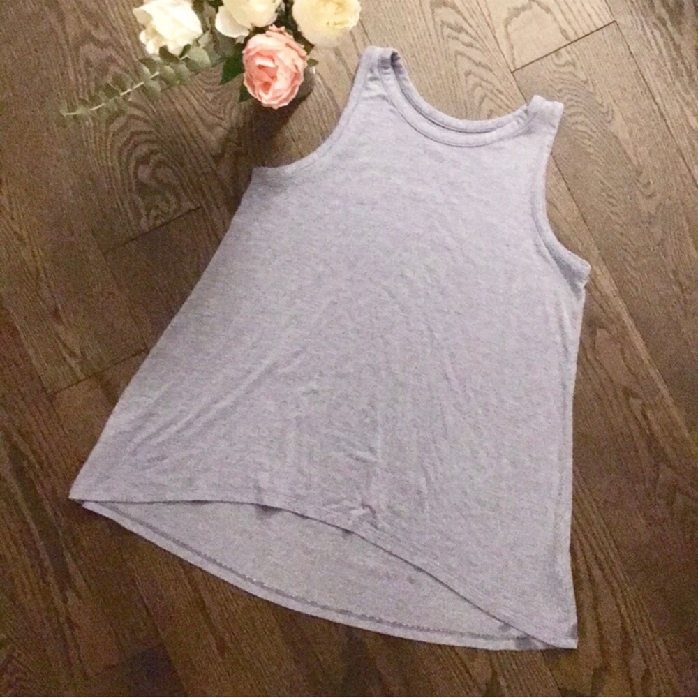 Girl’s Hi Low Striped Boaters Tank Top - Picture 1 of 6